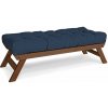 Marior HOME ALLEGRO Bench (lavice z buku) 140x50x43 cm blue walnut (lněný olej)