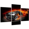 Obraz horiace auto (Obraz 90x60cm)