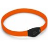 Obojek Visio Light LED USB nabíjecí oranžový 65cm KAR