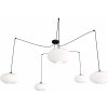 Emibig Origo závesné svietidlo 5x15 W biela-čierna 1374/5