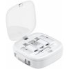 AppleKing uD7603 Cestovná súprava s predlžovacími káblami USB-C, redukciami, ihlou a stojanom - biela - možnosť vrátiť tovar ZADARMO do 30tich dní
