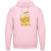 AWDis Hoodie Mikina - Pivný motív - Na zdravie - Bábätkovská ružová - XXL - Pánske