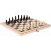 Pronett XJ5785 Magnetický drevený šachový set 3 v 1, 24 x 24 cm