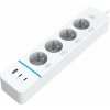 IMMAX NEO LITE SMART chytrý prodlužovací přívod/ 4x FR zásuvka/ 1x USB/ 2x USB-C/ Power delivery/ Wi-Fi/ bílý/ TU 07821L