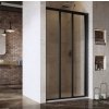 Ravak ASDP3-80 Sprchové dvere posuvné trojdielne 80x198 cm, black, transparent + vešiak 00V403R2Z1
