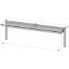 Nástavba s ohřevem, sklo, 1456x450x460 mm | STALGAST, ST277151 inox