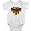 Nemecká orlica a vlajka - Body dojčenské s krátkym rukávom - Krátký r. 18-24 mes ( Biela )