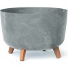 PROSPERPLAST Kvetináč GRACIA BETON EFFECT 39 cm sivý