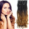Clip in sada OMBRE vlnitá - odtieň Black T 27