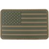 MFH nášivka vlajka USA velcro plastová bojová ZELENÁ