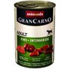 Animonda GRANCARNO® dog adult hovädzie a kačacie srdcia bal. 6 x 400g konzerva