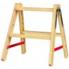 KASTOM DS2 Drevené skladacie schodíky 2X2 stupne, DS2