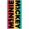 Carbotex · Plážová osuška Mickey / Minnie Mouse - Disney - 100% bavlna, froté s gramážou 320 g/m² - 70 x 140 cm