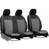 Poťahy pre MERCEDES VITO 2+1 W638 (1996-2003) Exclusive Leather (koža) šedá (vyp) Pok-ter