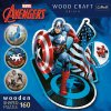 TREFL Wood Craft Origin Neohrožený Kapitán Amerika 160 dielov