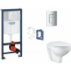 Grohe Rapid SL Set predstenovej inštalácie, klozetu, dosky SoftClose, tlačidla Skate Cosmopolitan a súpravy na vhadzovanie tabliet, matný chróm SANI11BB2134-GR
