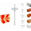 KLIMAS Wkret-met LMX-10 Tanierová hmoždinka s kovovým tŕňom a skrátenou expanznou zónou Ø10 mm 240 mm - 100 ks