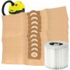 SÁČKY DO VYSÁVAČA KARCHER papierové PRE WD3 SE4001 SADA 10 kusov + FILTER