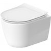 Duravit Soleil by Starck - Závesné WC, Rimless, WonderGliss, biela 25900900001
