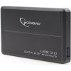 Gembird externý box USB 3.0, 2,5'' SATA, čierny hliník, HDD/SSD EE2-U3S-2