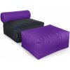 SakyPaky sedací vak GAUí a taburet fialová