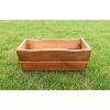 Rojaplast 2684 Drevený kvetináč kvetináč 44 cm hnedý