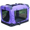 Klietka pre psa, prepravné klietka, látková prepravka, veľ. M fialová ELEMENTRIX (BX1-M)
