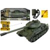 LEAN TOYS Tank s bunkrom 1:28 RC - tmavozelený