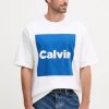 Calvin Klein Jeans tričko s krátkym rukávom Calvin box gra biele