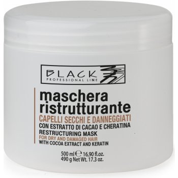 Black Chocolate And Keratin Mask keratinová maska na poškozené vlasy 500 ml