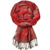 Dunaj veľká obdĺžniková šatka rubínový červená