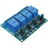 LaskaKit_cz 4-kanály relé modul 5VDC 250VAC 10A