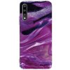 Picasee silikónový prehľadný obal pre Honor 9X Pro - Purple glitter