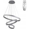 NEDES J4312/S Závesné LED svietidlo 85W, 3000K-6500K, 5500lm, IP20, diaľkový ovládač,stmiev., strieborná