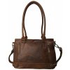 Dámska Kožená Taška na rameno Buffalo Pull Vintage Leather 35x24x14cm hnedá Farba: hnedá