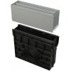 Alca Alcadrain AVZ101R-R124R - Vonkajšia žľabová vpusť štrbinová so symetrickým revíznym nadstavcom 160 mm, pozinkovaná oceľ