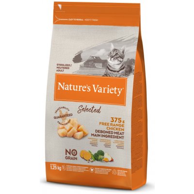 Nature´s variety select. cat steril. s kurecim 1,25 kg