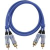 cinch audio prepojovací kábel [2x cinch zástrčka - 2x cinch zástrčka] 2.00 m modrá pozlátené kontakty Oehlbach BEAT!; 2702