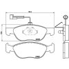 BREMBO Sada brzdových platničiek kotúčovej brzdy P23071