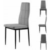 Sada 4 stoličiek, sivé