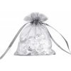 Darčekové vrecúško 9x11 cm organza - 10 ks 39 šedá