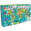 Hape Mapa světa 2v1 105 dielov