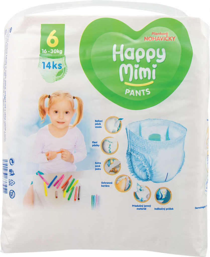 Happy Mimi Pants 6 16-30 kg 14 ks