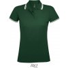 SOL´S PASADENA / Dámska polokošeľa - forest green/white S