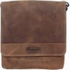 Scorteus Pánska kožená taška cez rameno Scorteus 1436/79 hnedá II