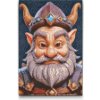 Vymalujsisam.sk Diamantové maľovanie - Kúzelný trpaslík Veľkosť: 20x30cm, Rám: Bez rámu, iba zrolované plátno, Diamanty: Hranaté