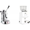 La Pavoni Professional Lusso + Ascaso H64, white