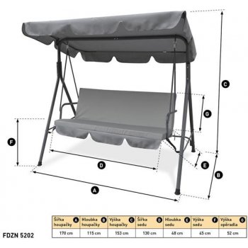 Fieldmann FDZN 5202 Záhradná hojdačka