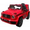 mamido Elektrické autíčko Mercedes G63 v červenej farbe s penovými kolesami EVA, mäkká sedačka, licencovaný model