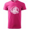 Lokomotíva lano - Klasické pánske tričko vyššej gramáže - 4XL ( Purpurová )